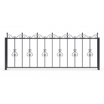 Кованный забор КЗ-83