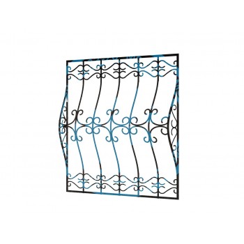 Кованая дутая решетка-24